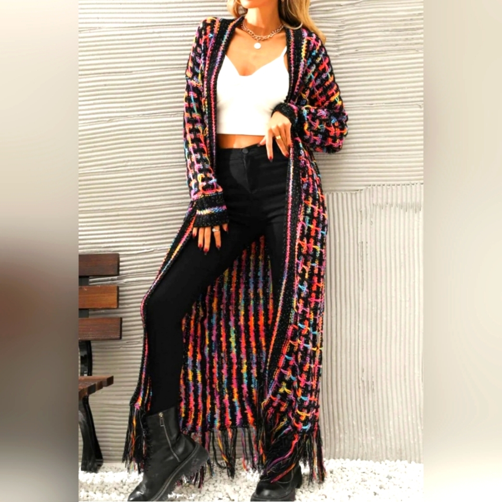 Fashion Nova Paint The Skies Cardigan size small
